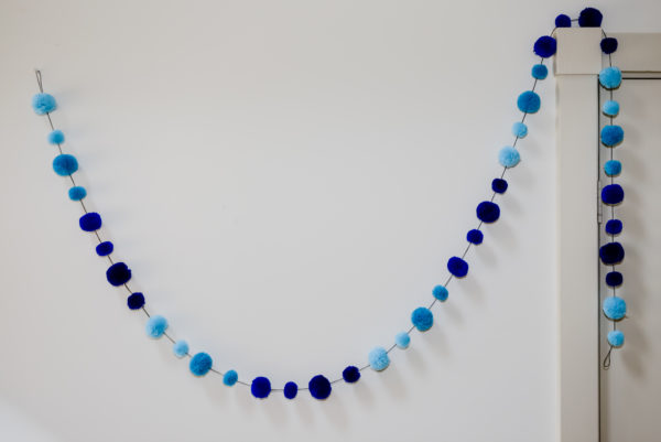 Pom Pom Garland in Blue Combo By PomPom Galore